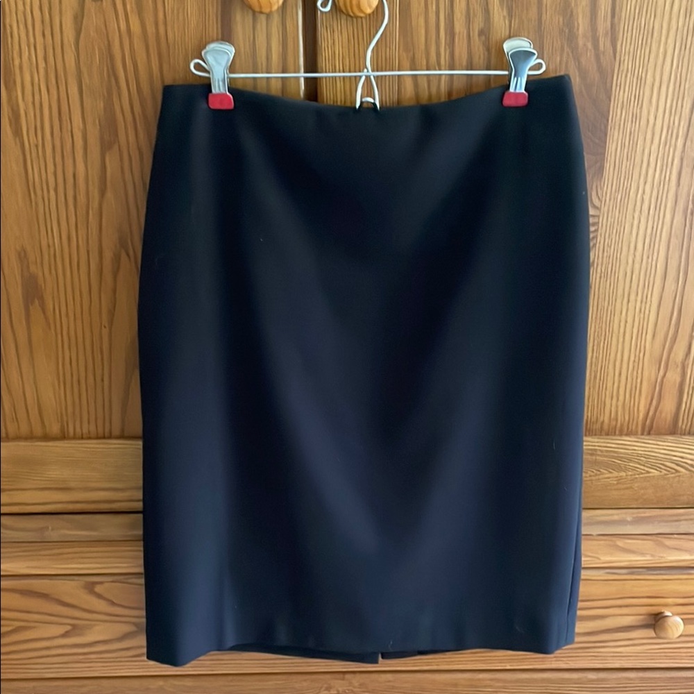 Talbots Black Pencil Skirt Knee-Length Workwear